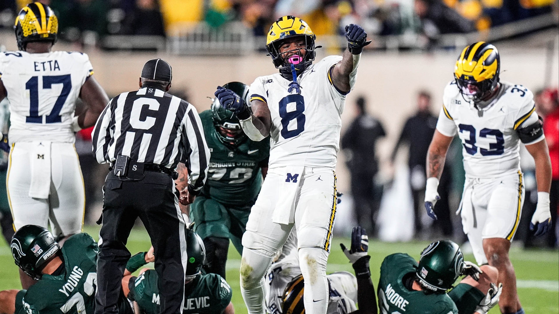 #50 Detroit Lions: Derrick Moore, LB, Michigan
