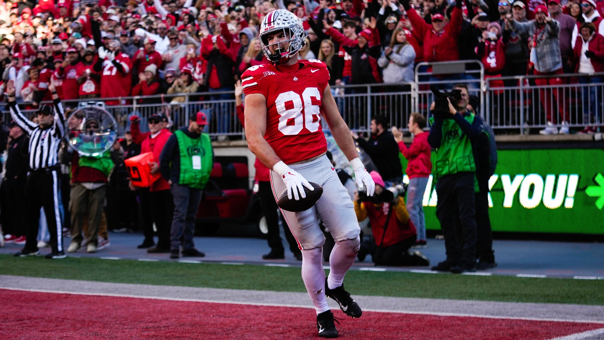 #58 San Francisco 49ers: Max Klare, TE, Ohio State