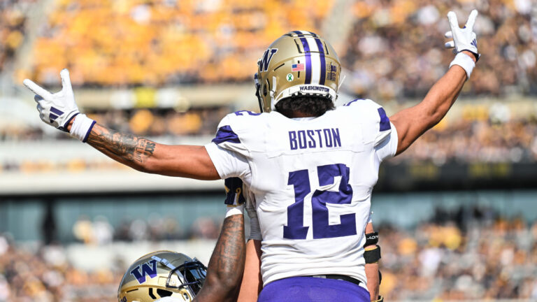 20) Cleveland Browns (projected trade with DAL/GB): WR Denzel Boston, Washington