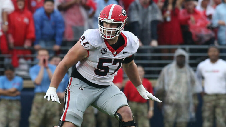 24) Cleveland Browns (via JAX): OT Monroe Freeling, Georgia