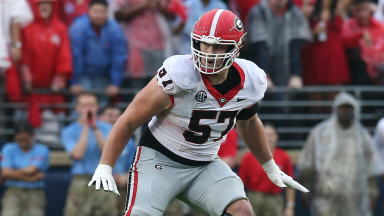 17) Detroit Lions: OT Monroe Freeling, Georgia