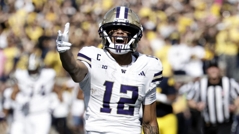 23) Philadelphia Eagles: WR Denzel Boston, Washington