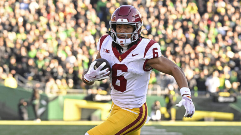 13) Los Angeles Rams (via ATL): WR Makai Lemon, USC