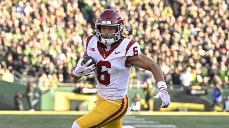 13) Los Angeles Rams (via ATL): WR Makai Lemon, USC