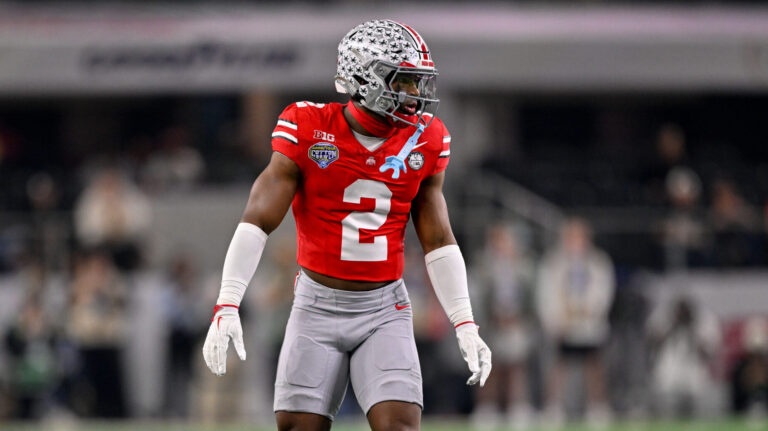 8) Dallas Cowboys (projected trade with NO): S Caleb Downs, Ohio State
