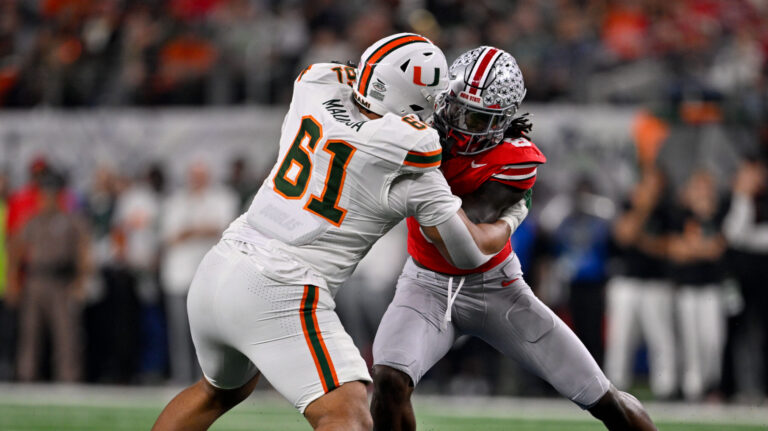 3) Arizona Cardinals: OT Francis Mauigoa, Miami