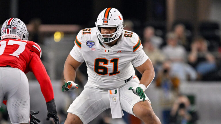 10) New York Giants (via CIN): OT Francis Mauigoa, Miami