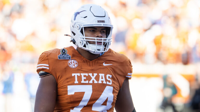 12) New York Jets (via Indianapolis Colts) - Trevor Goosby, OT, University of Texas, RS-Junior
