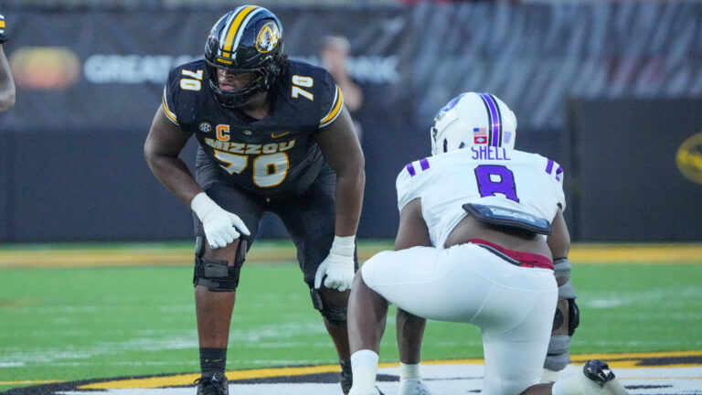 14) Minnesota Vikings - Cayden Green, OL, University of Missouri