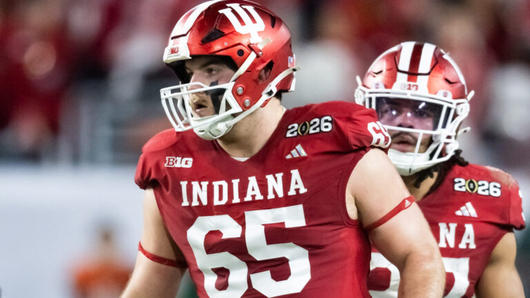 7) Carolina Panthers - Carter Smith, OT, Indiana University, RS-Senior