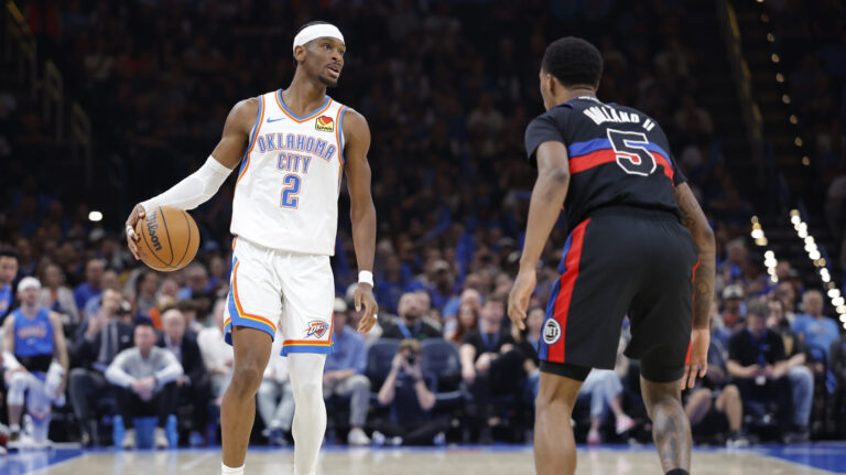 5) Oklahoma City Thunder to Beat Detroit Pistons +1300
