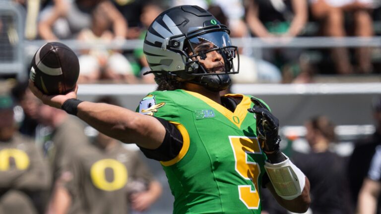 2) Miami Dolphins - Dante Moore, QB, University of Oregon, RS-Sophomore