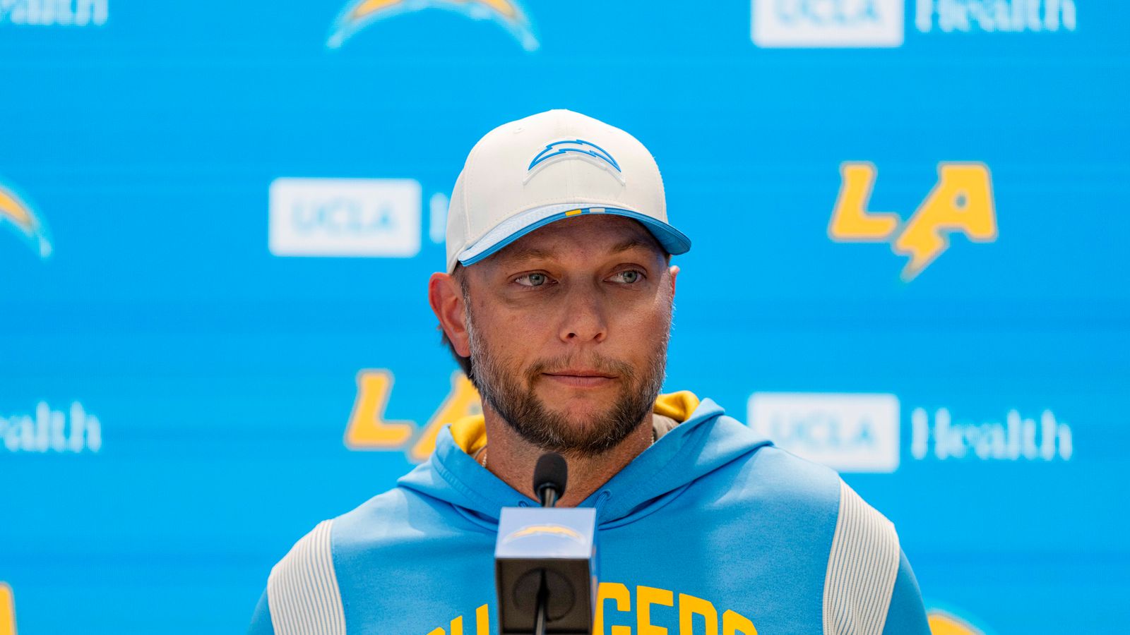 Ryan Ficken Addresses Media at Chargers Minicamp, May 8, 2026
