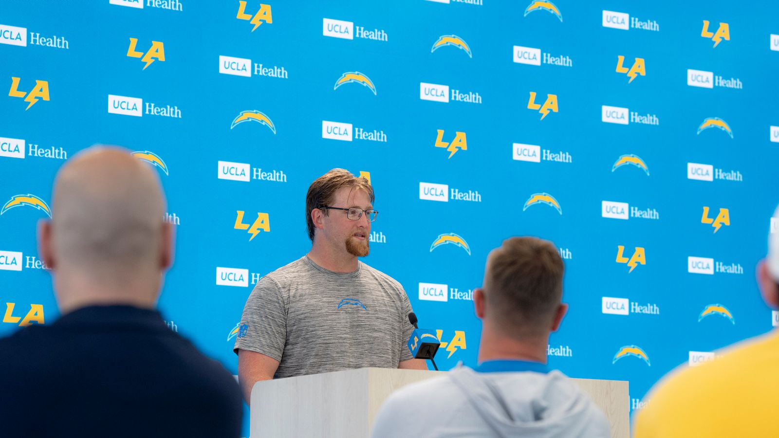 Jake Slaughter Talks to Media at Chargers Minicamp, May 8, 2026