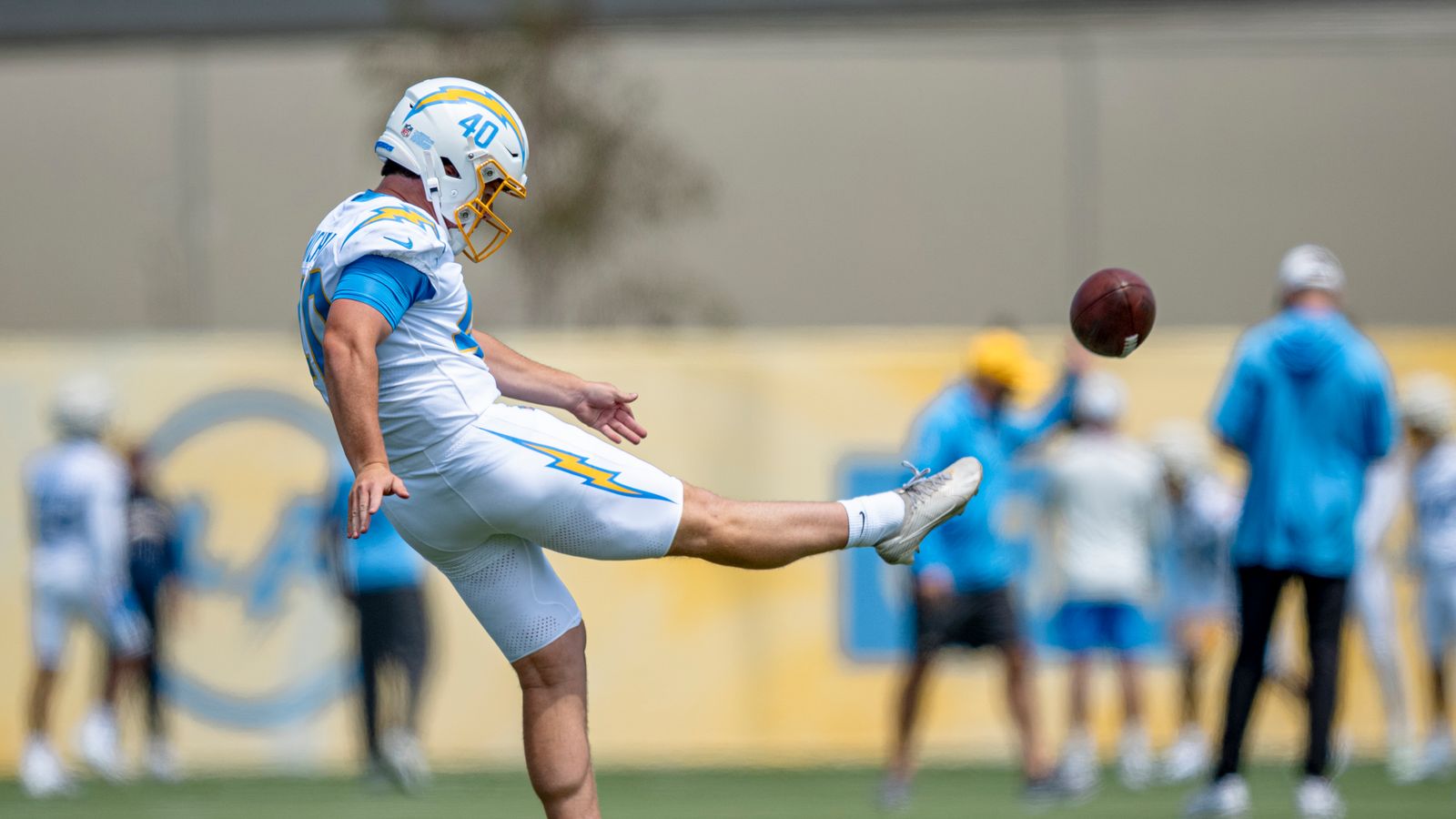 Marshall Nichols Kicking at Chargers Minicamp, May 8, 2026