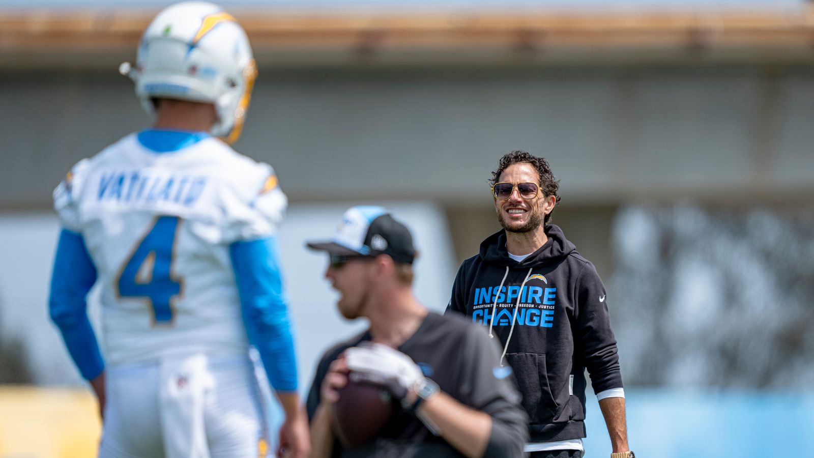 Mike McDaniels Instructing at Chargers Minicamp, May 8, 2026