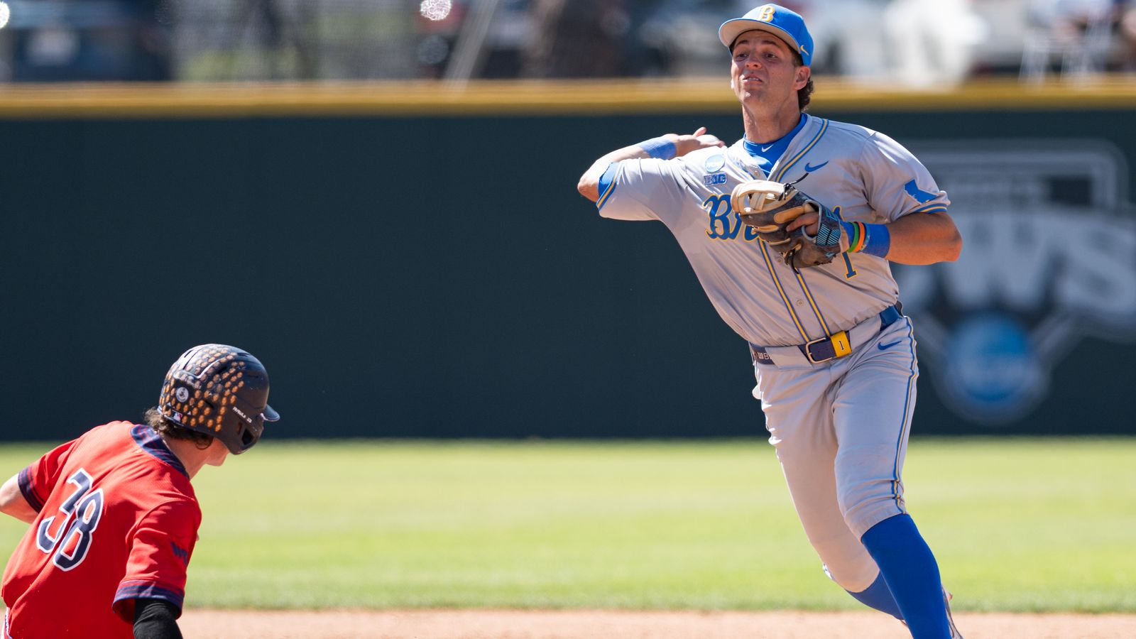 Roch Cholowsky's quick throw completes a double play