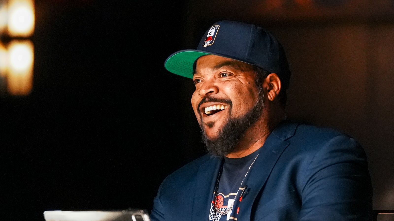 Ice Cube Addresses the Crowd at Big3 Draft in Las Vegas