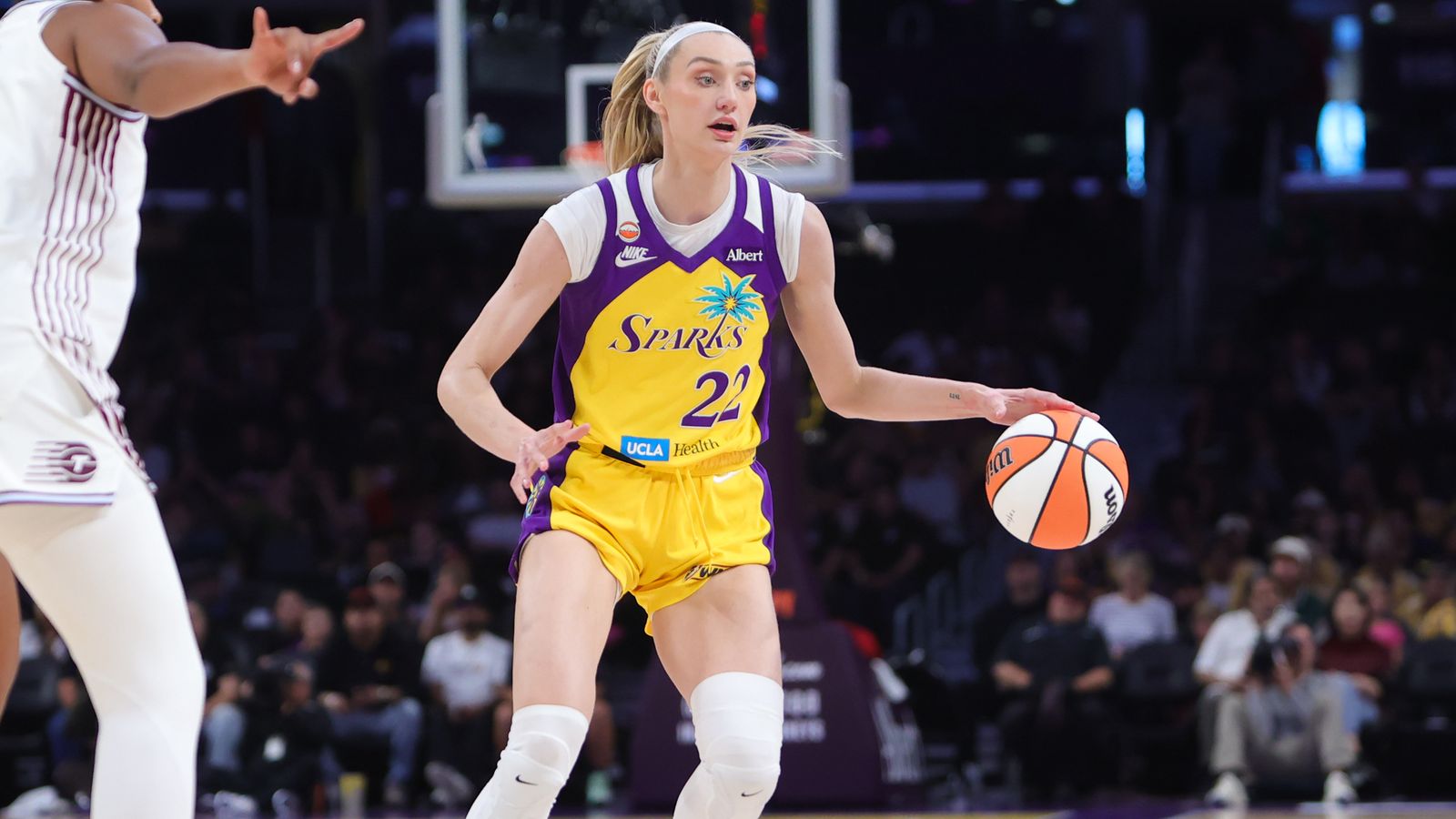 Cameron Brink dribbles during WNBA game vs. Toronto Tempo