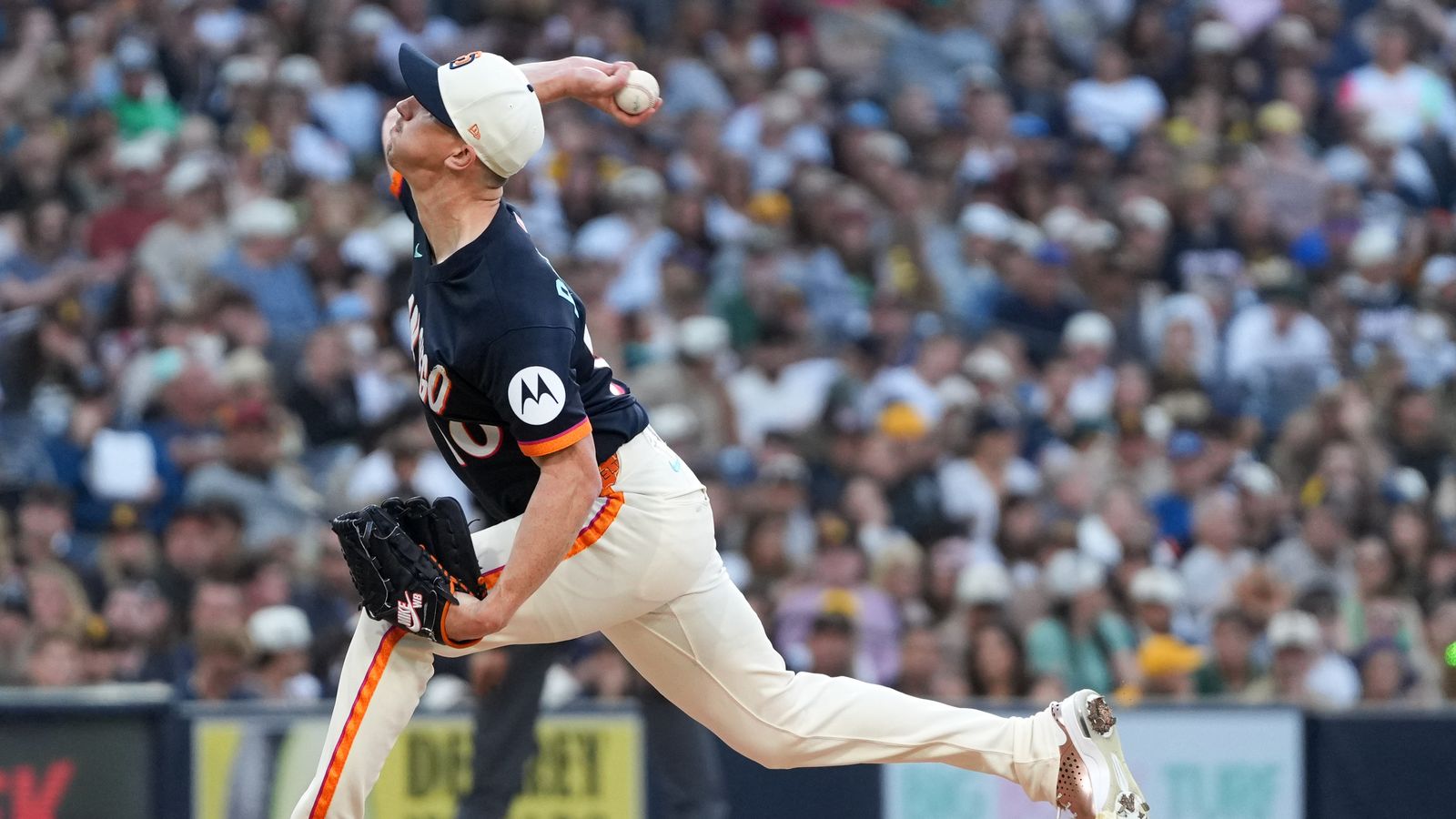 Walker Buehler pitches in a game against the Athletics.