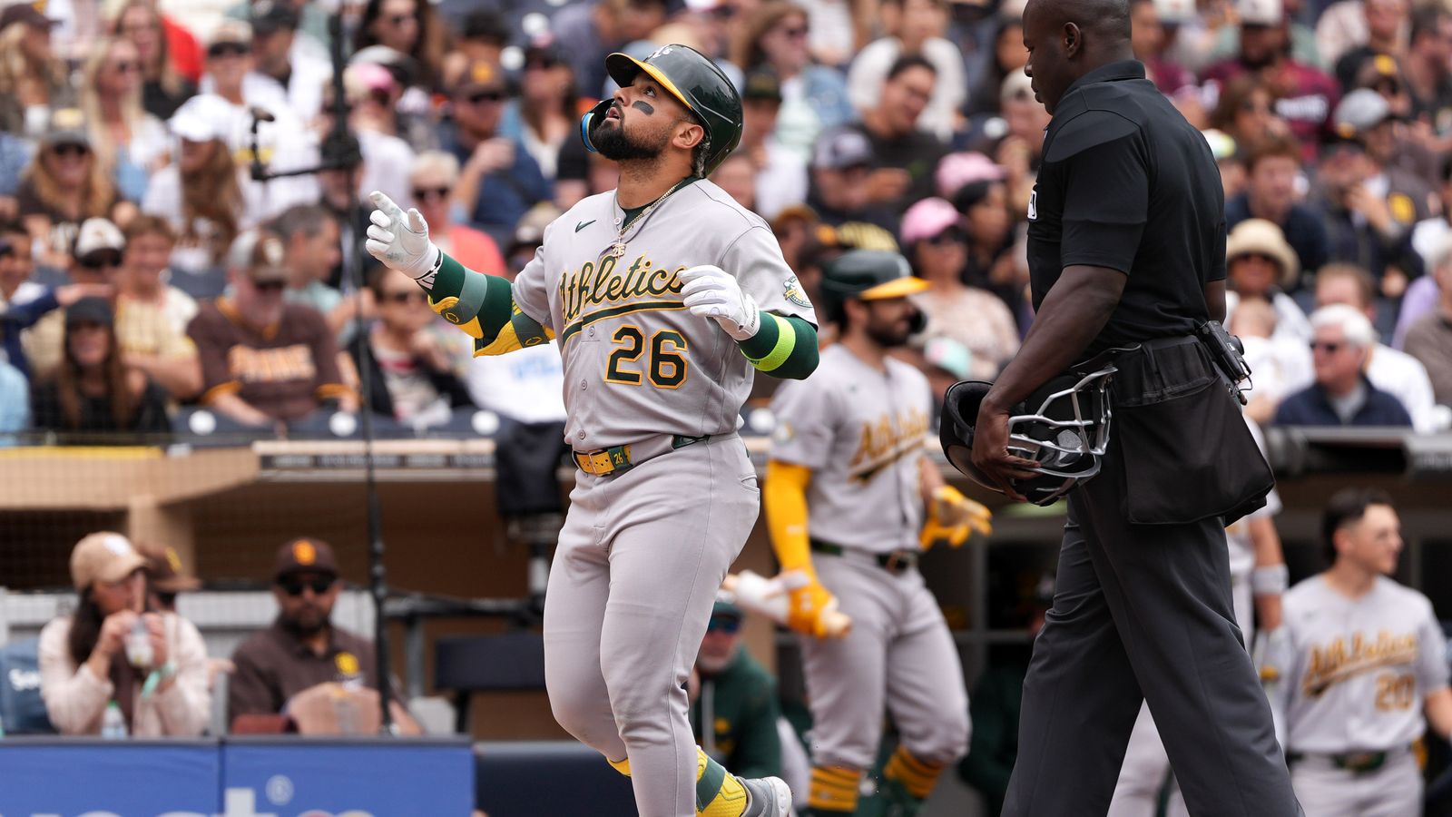 Carlos Cortes celebrates his home run