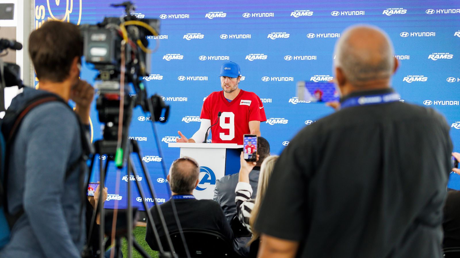 Matthew Stafford #9 Speaks to Media Post-OTA, May 2026