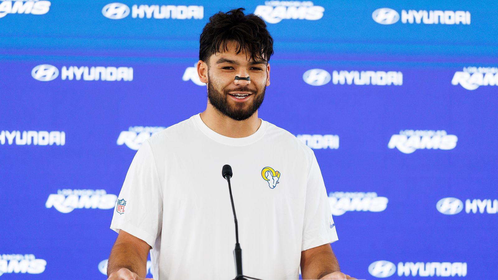 Puka Nacua #12 Interacts with Media After Rams OTA, May 2026