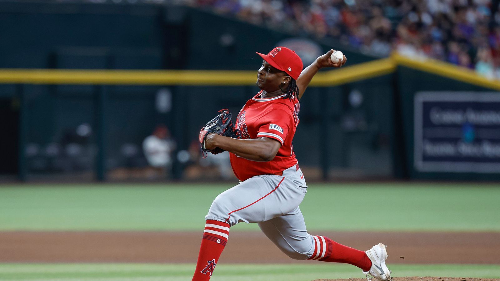 Jose Fermin delivers a pitch at Chase Field, June 2026