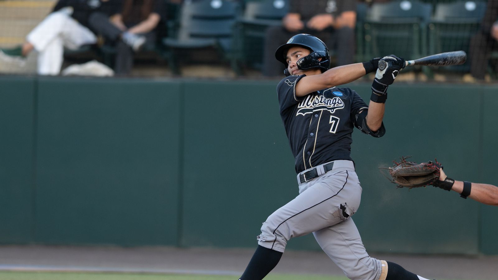Nate Castellon swings and misses in NCAA regional game