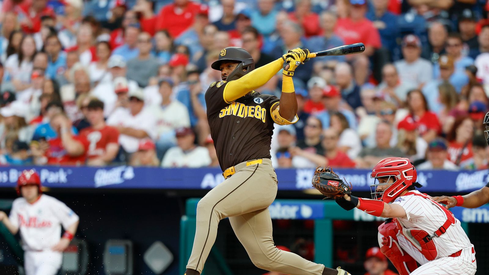 Miguel Andujar batting against Phillies, June 2026