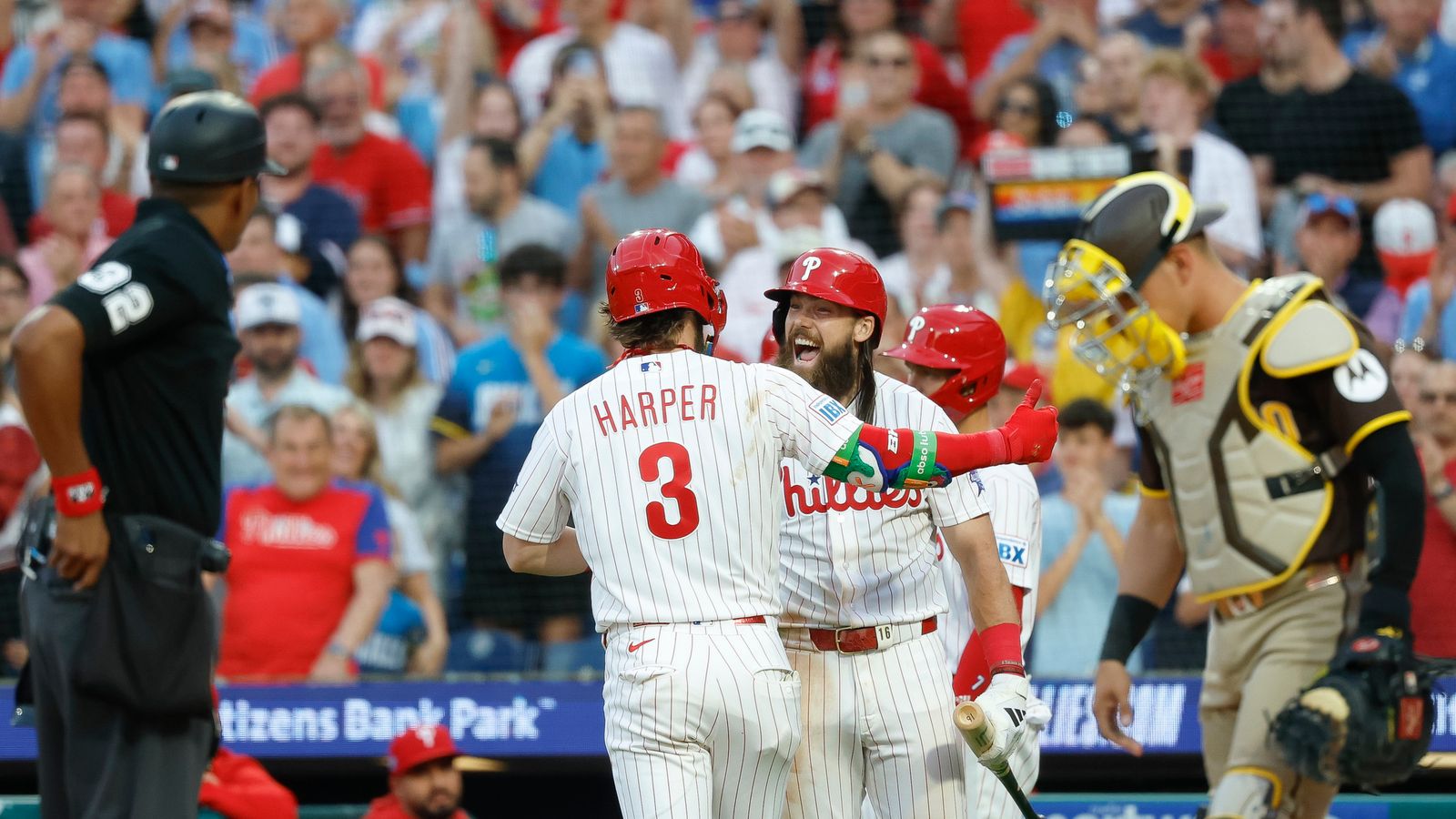 Bryce Harper's powerful home run at Citizens Bank Park, June 2026