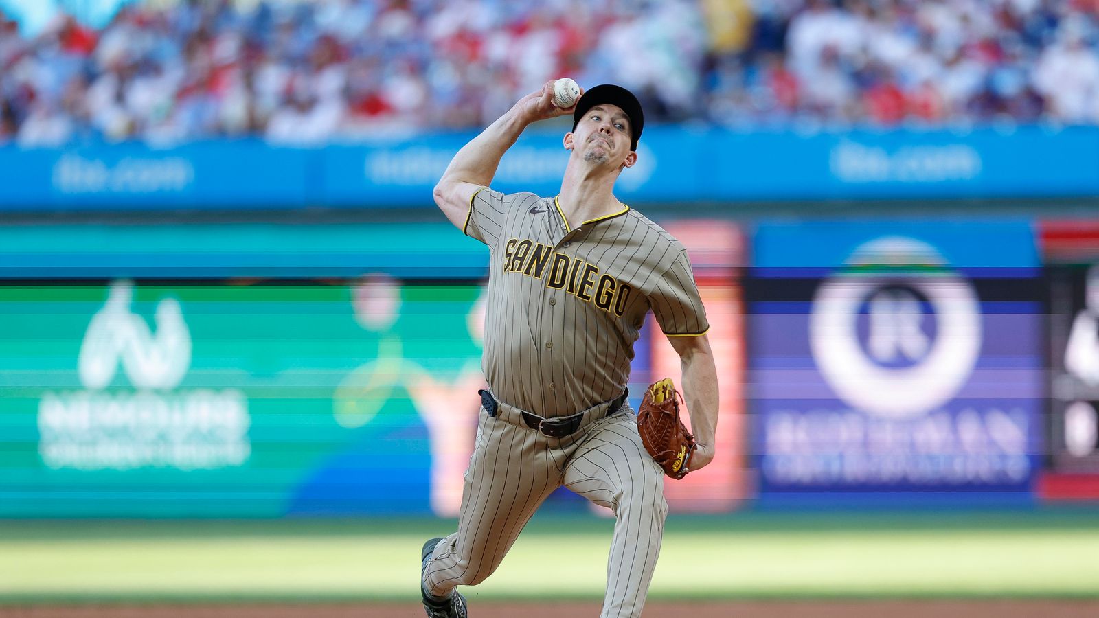 Walker Buehler throws a pitch at Citizens Bank Park
