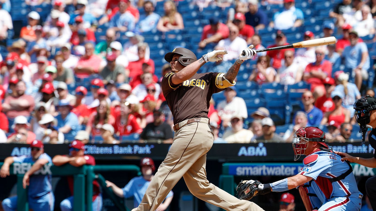 Manny Machado hits a home run at Citizens Bank Park, June 2026
