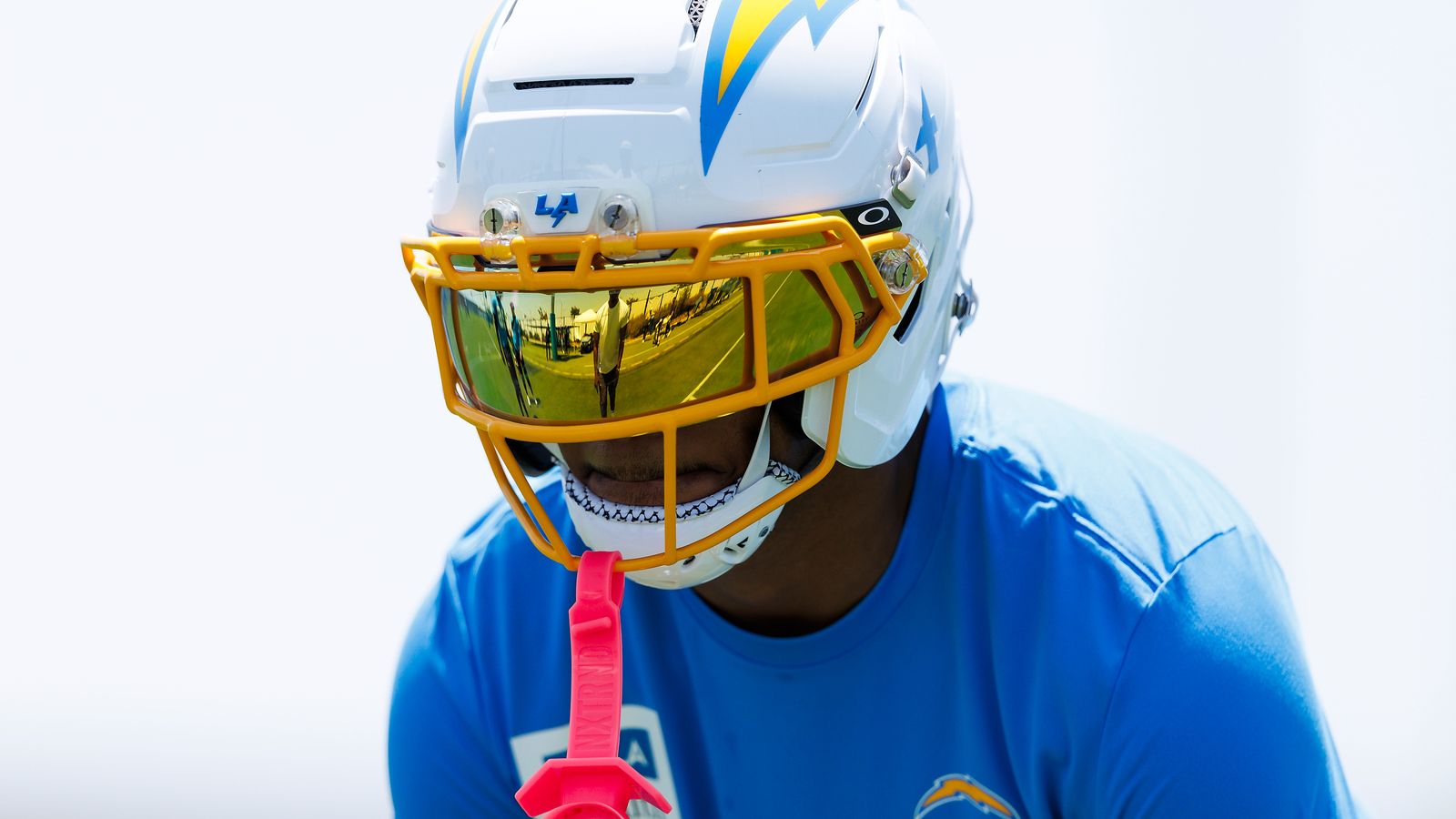 Tarheeb Still #29 in Defensive Stance at Chargers OTA, El Segundo