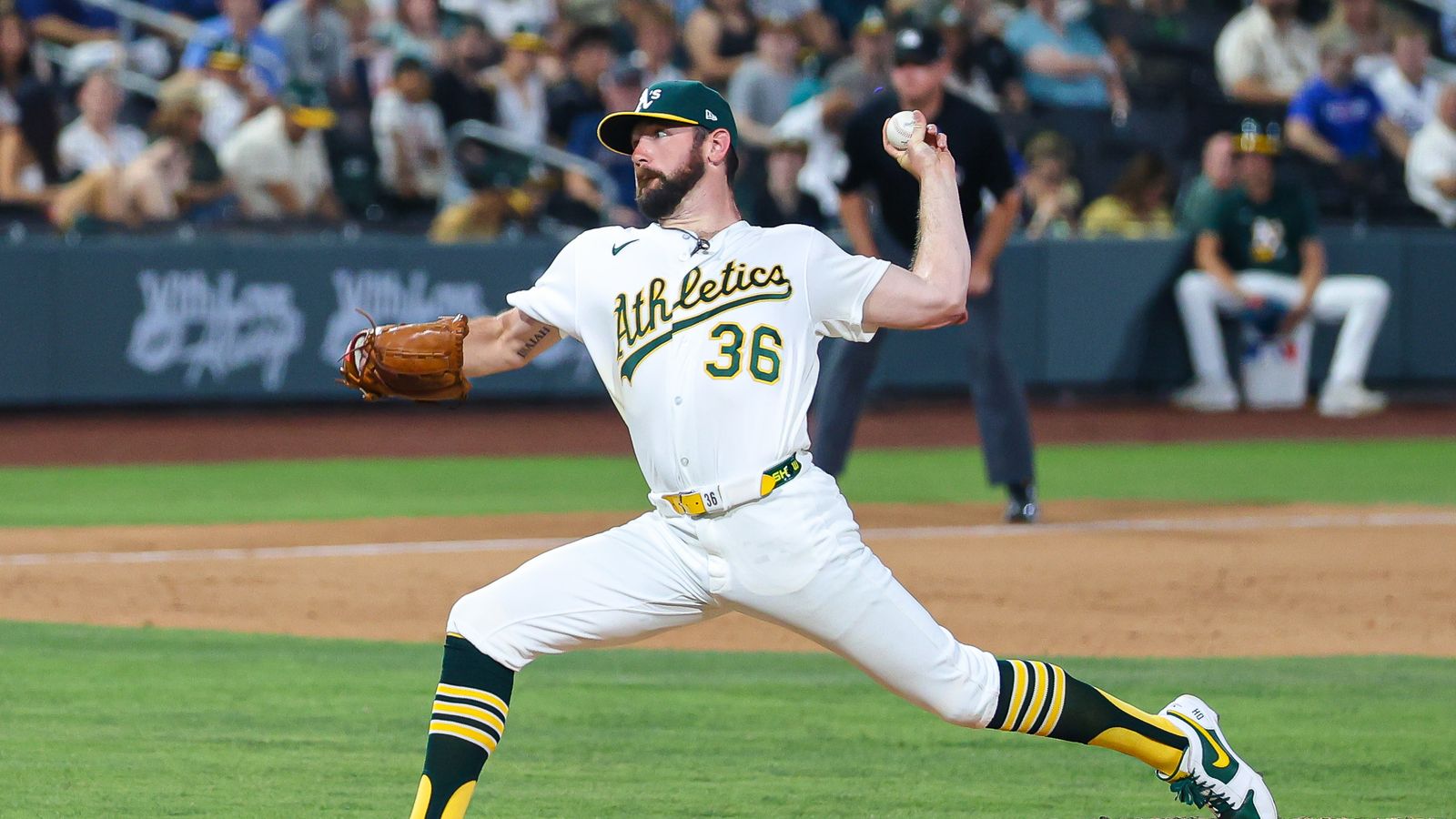 Hogan Harris pitches in relief to secure Athletics win over Rockies