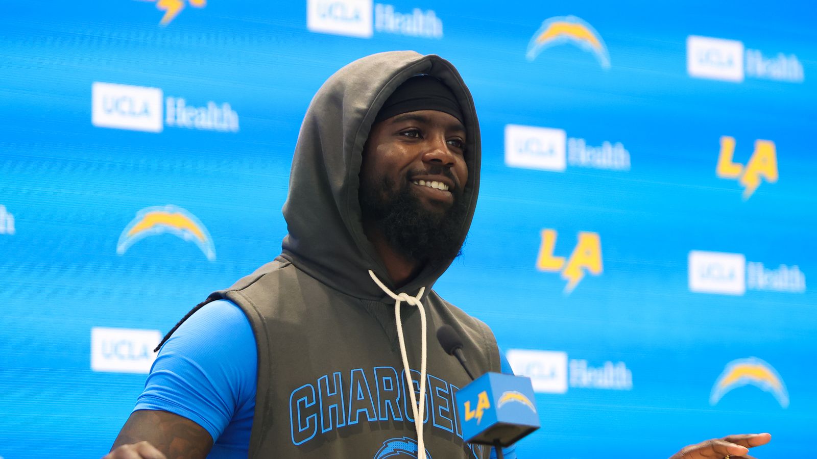 Donte Jackson addresses media at Chargers mini camp