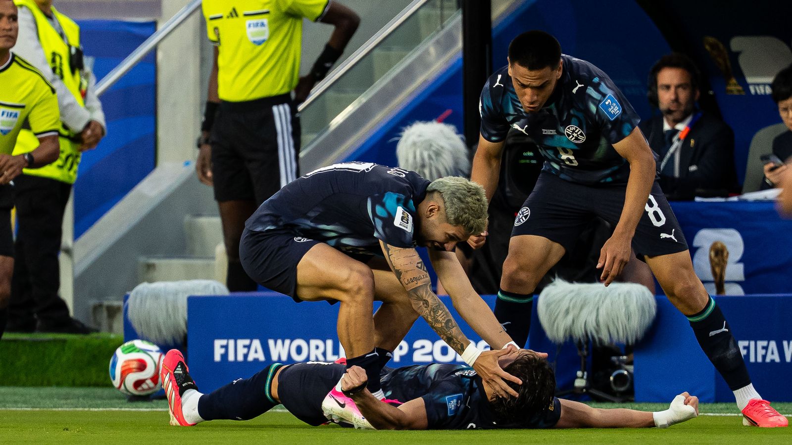Matias Galarza Celebrates Goal at the 2026 World Cup