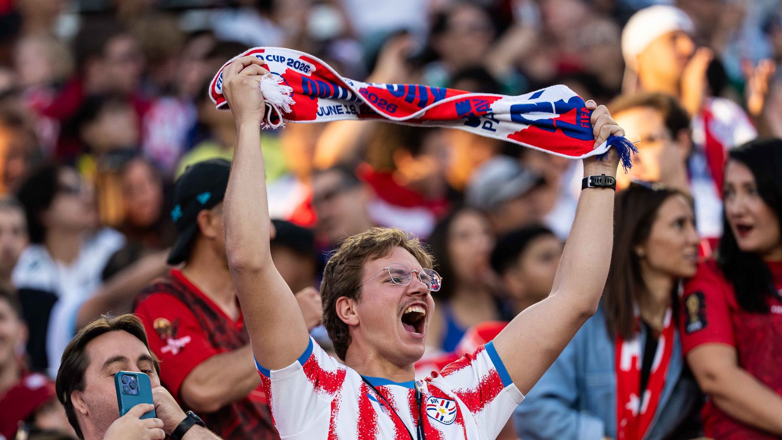 Paraguay Fans Celebrate During the 2026 World Cup