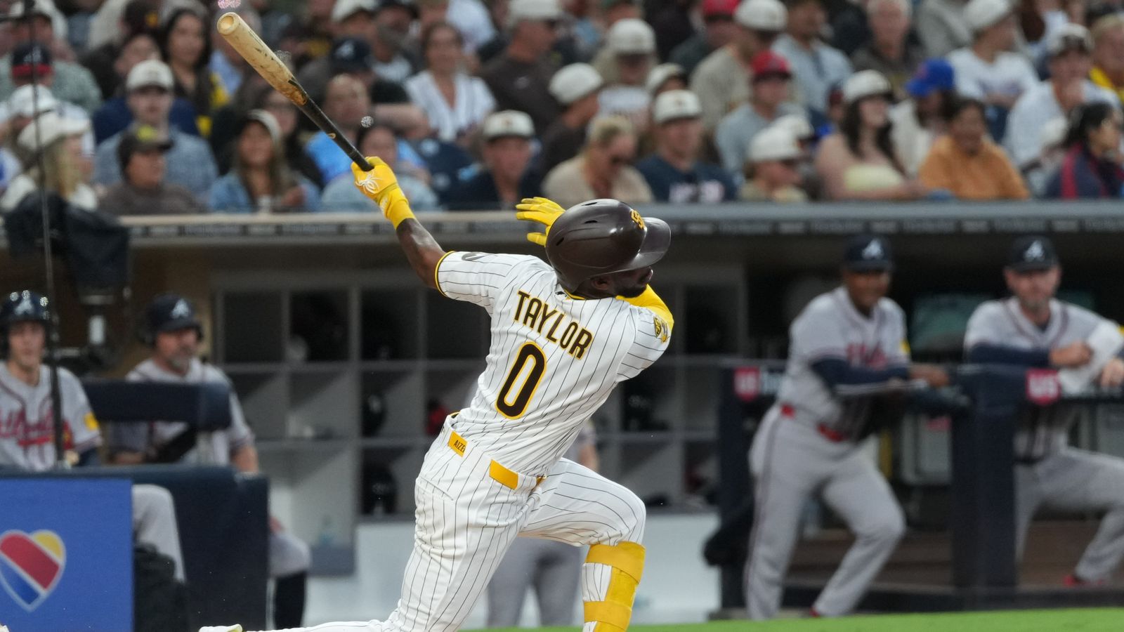 Samad Taylor strikes out in a close match against the Braves