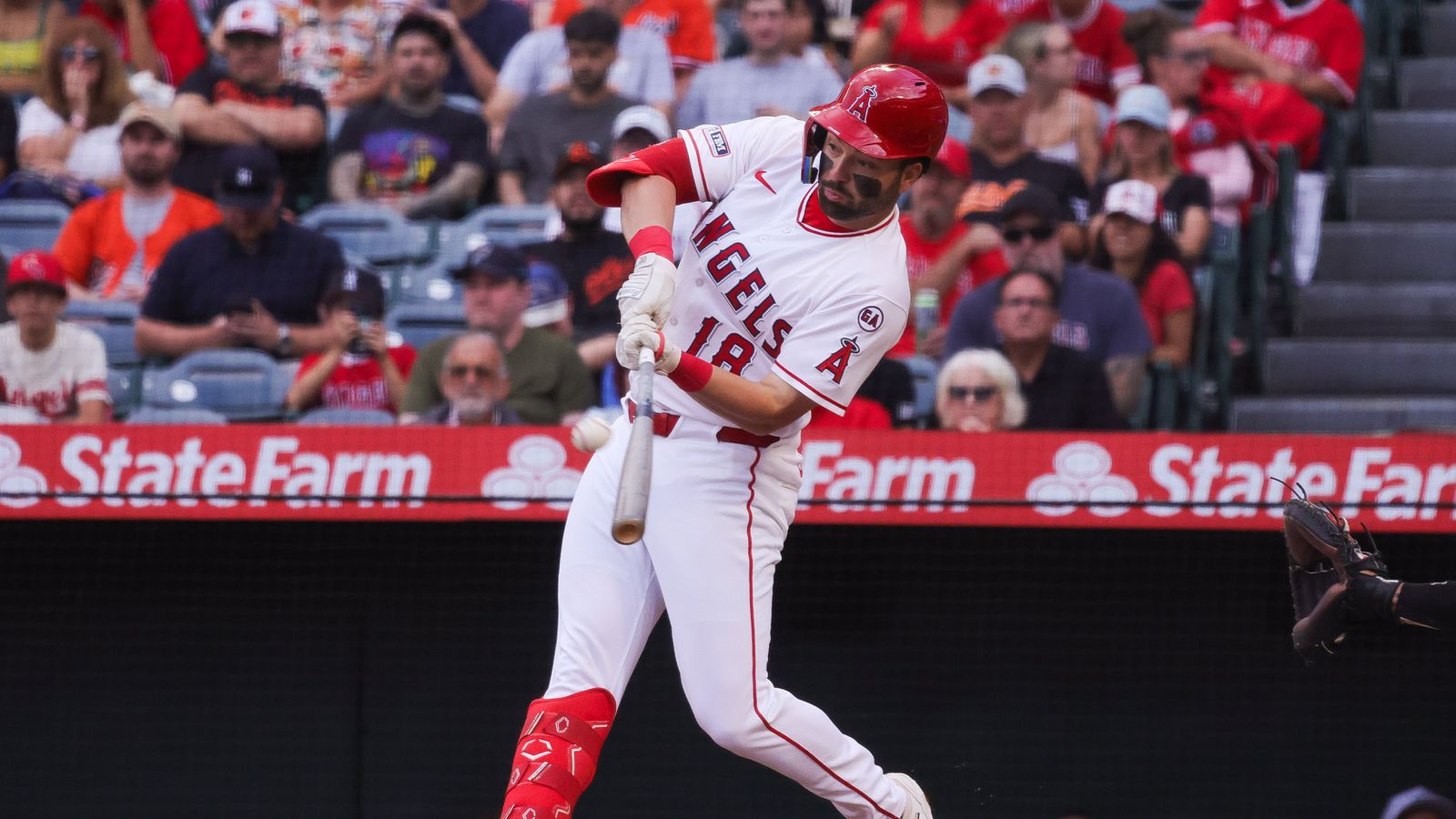 Nolan Schanuel hits a home run against the Orioles