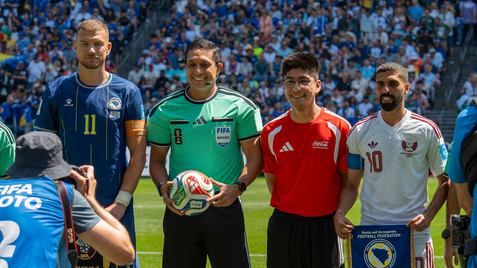 Captains meet before the FIFA World Cup match, Seattle 2026.
