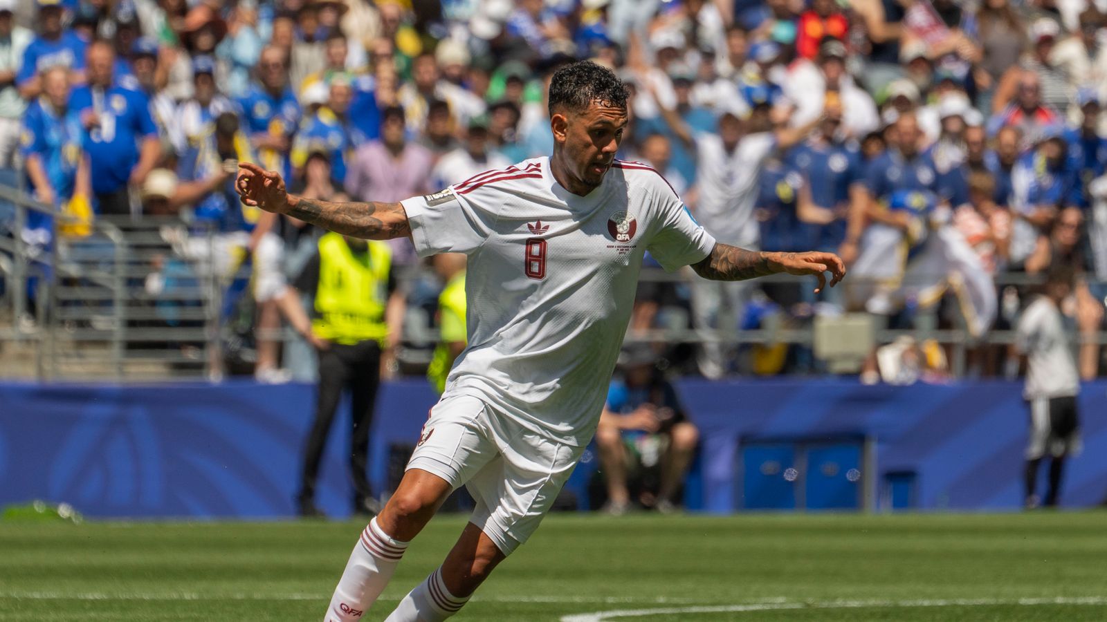 Edmilson Junior regains possession at the FIFA World Cup 2026.