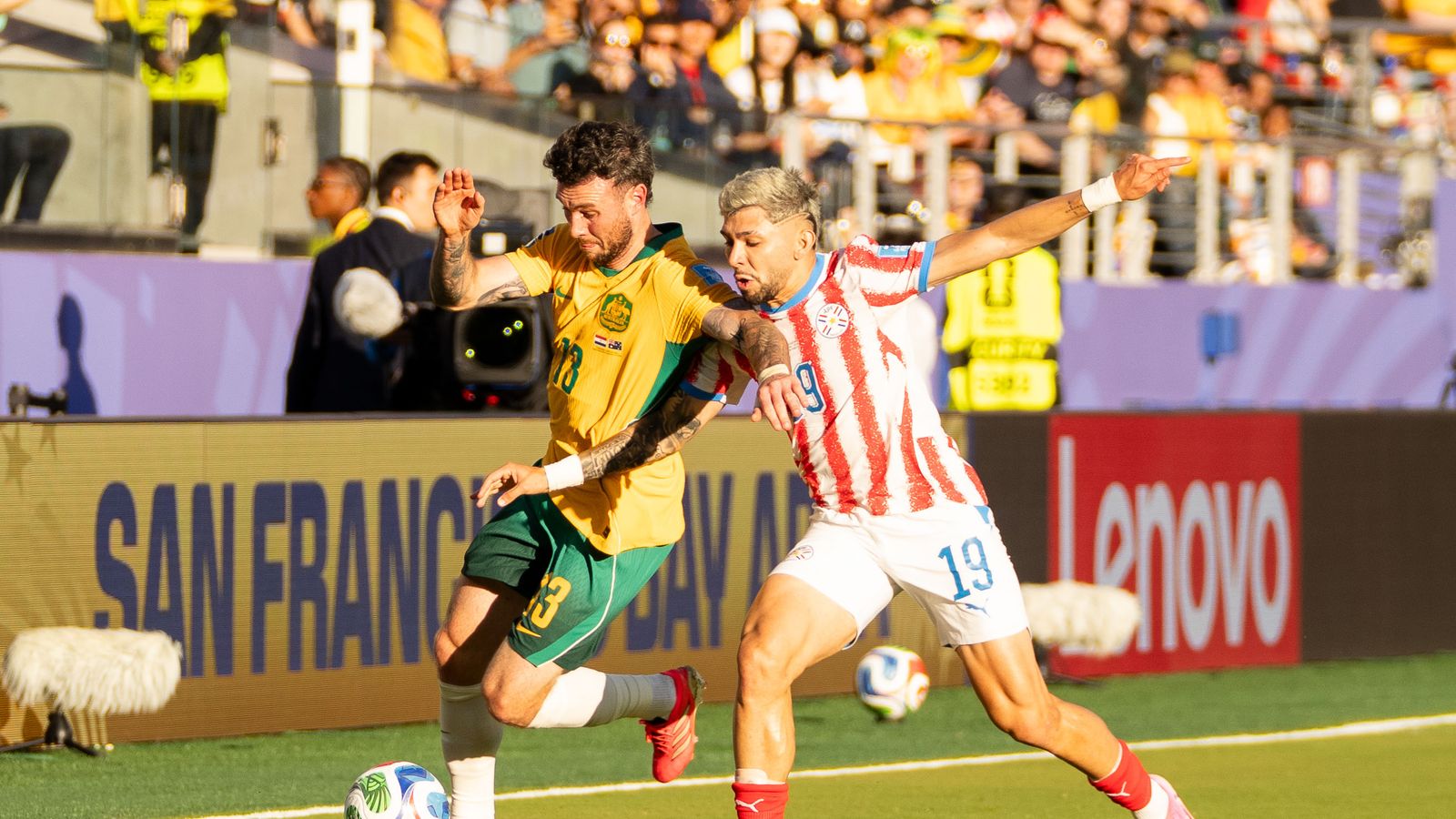 Aiden Oneill in action during the World Cup 2026 against Paraguay