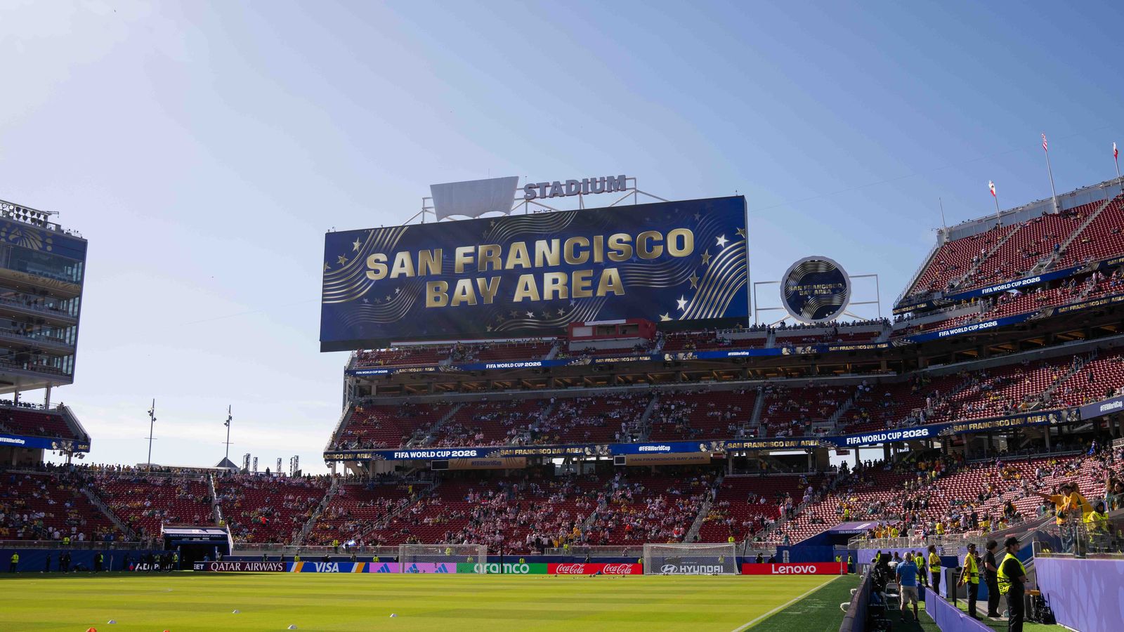 Inside Levi's Stadium during the Australia vs Paraguay match, 2026