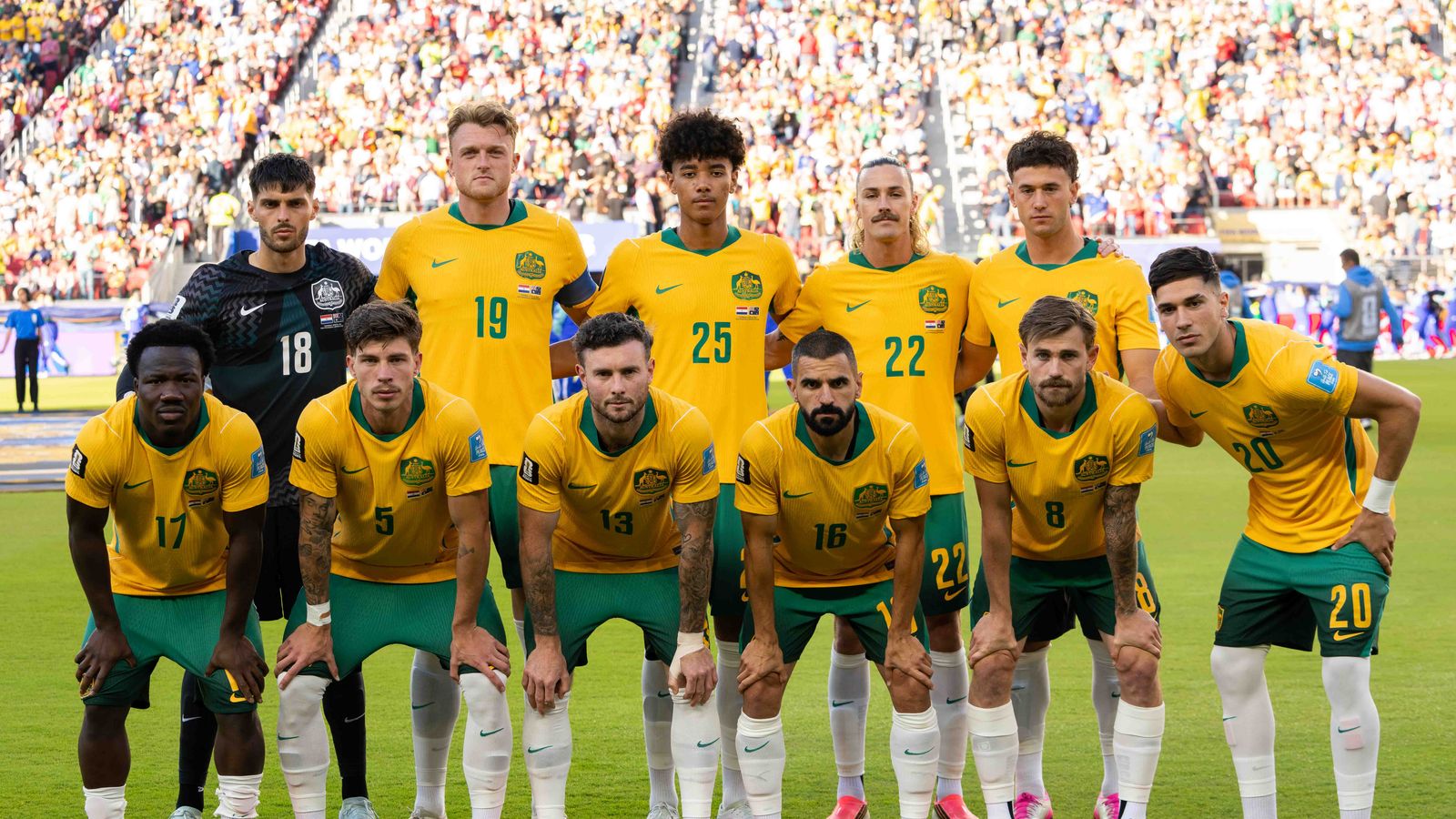 Australia's Starting XI lineup against Paraguay, FIFA World Cup 2026
