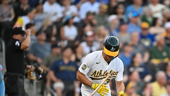 Colby Thomas grounds out in game against the Brewers