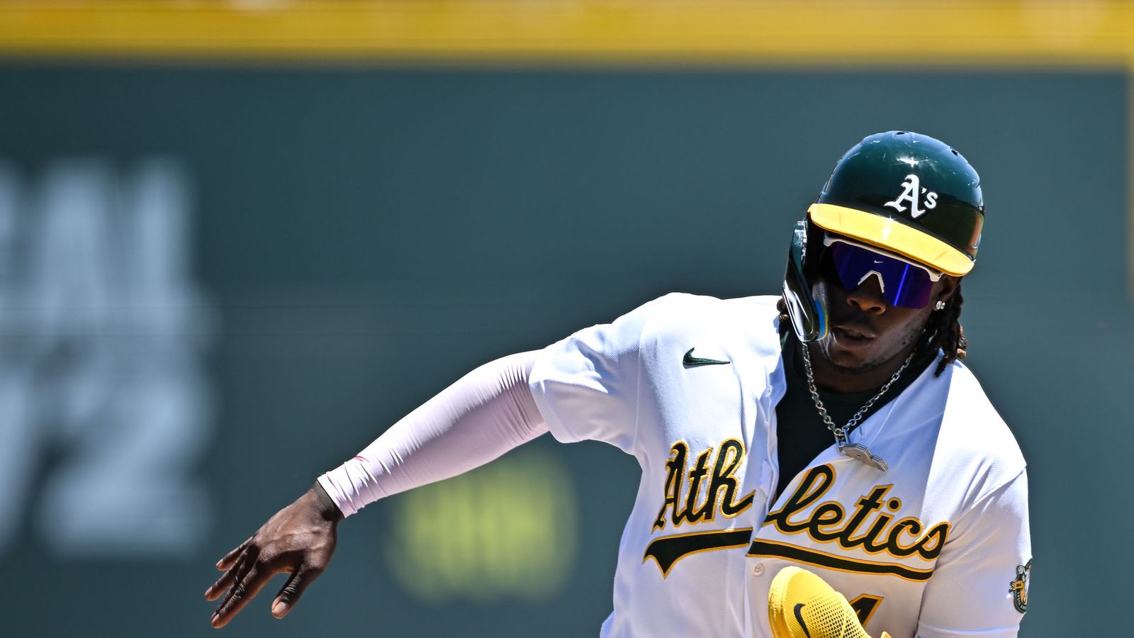 Lawrence Butler secures three hits and a run for the Athletics.