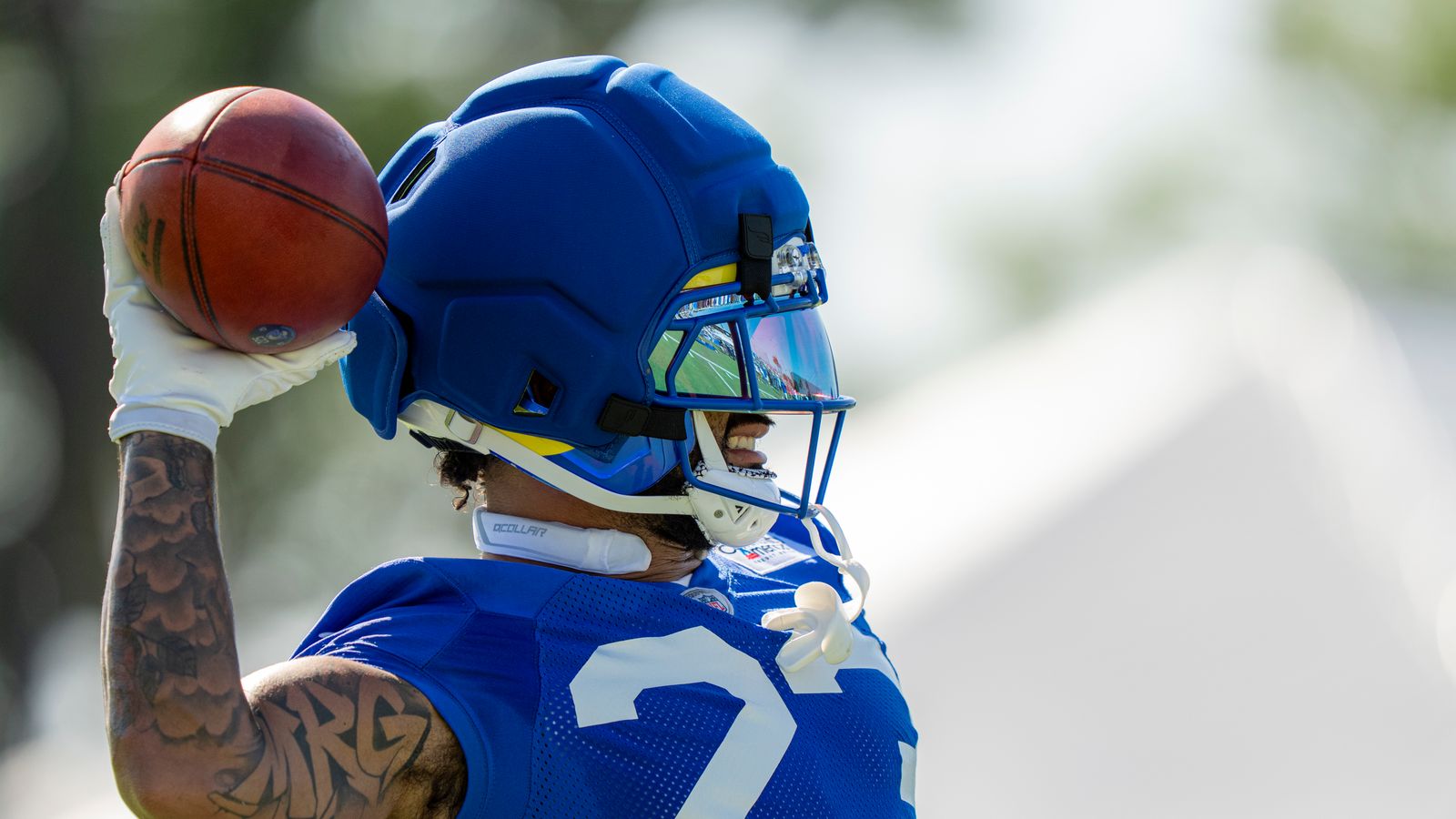 Kyren Williams spotted at Rams training camp