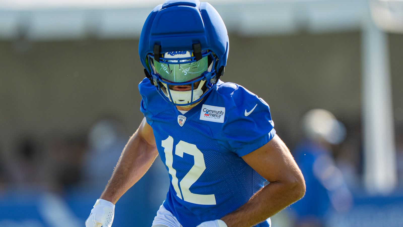 Puka Nacua at Rams training camp