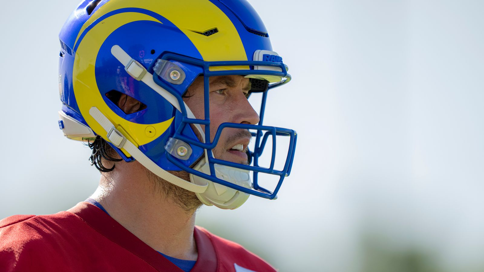 Matthew Stafford practices his throws